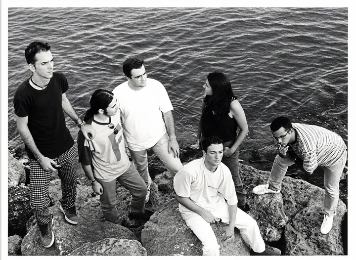 Ático B, 1996. En la playa del Morlaco.